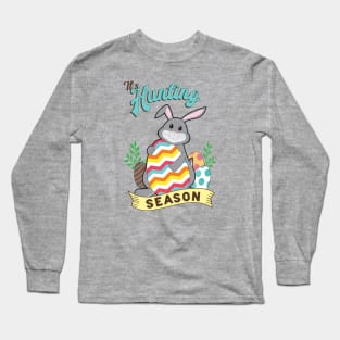 Easter Egg Hunting Cute Easter Rabbit Long Sleeve T-Shirt